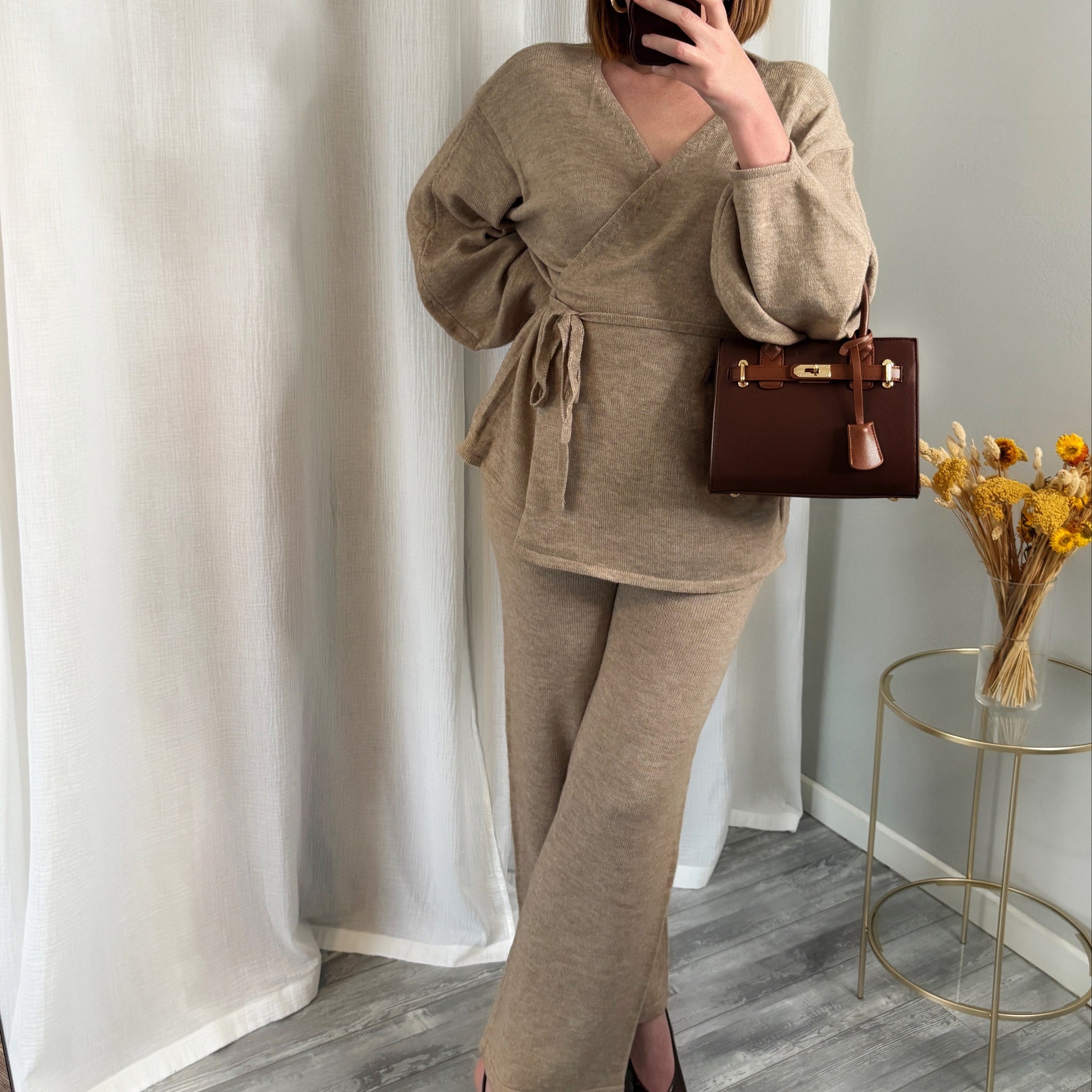 Ensemble cosy beige