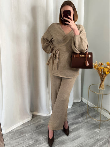Ensemble cosy beige