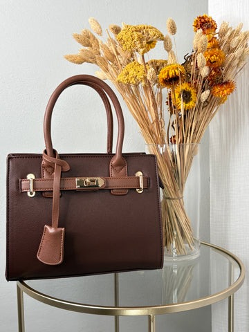 Sac à main choco détails marron