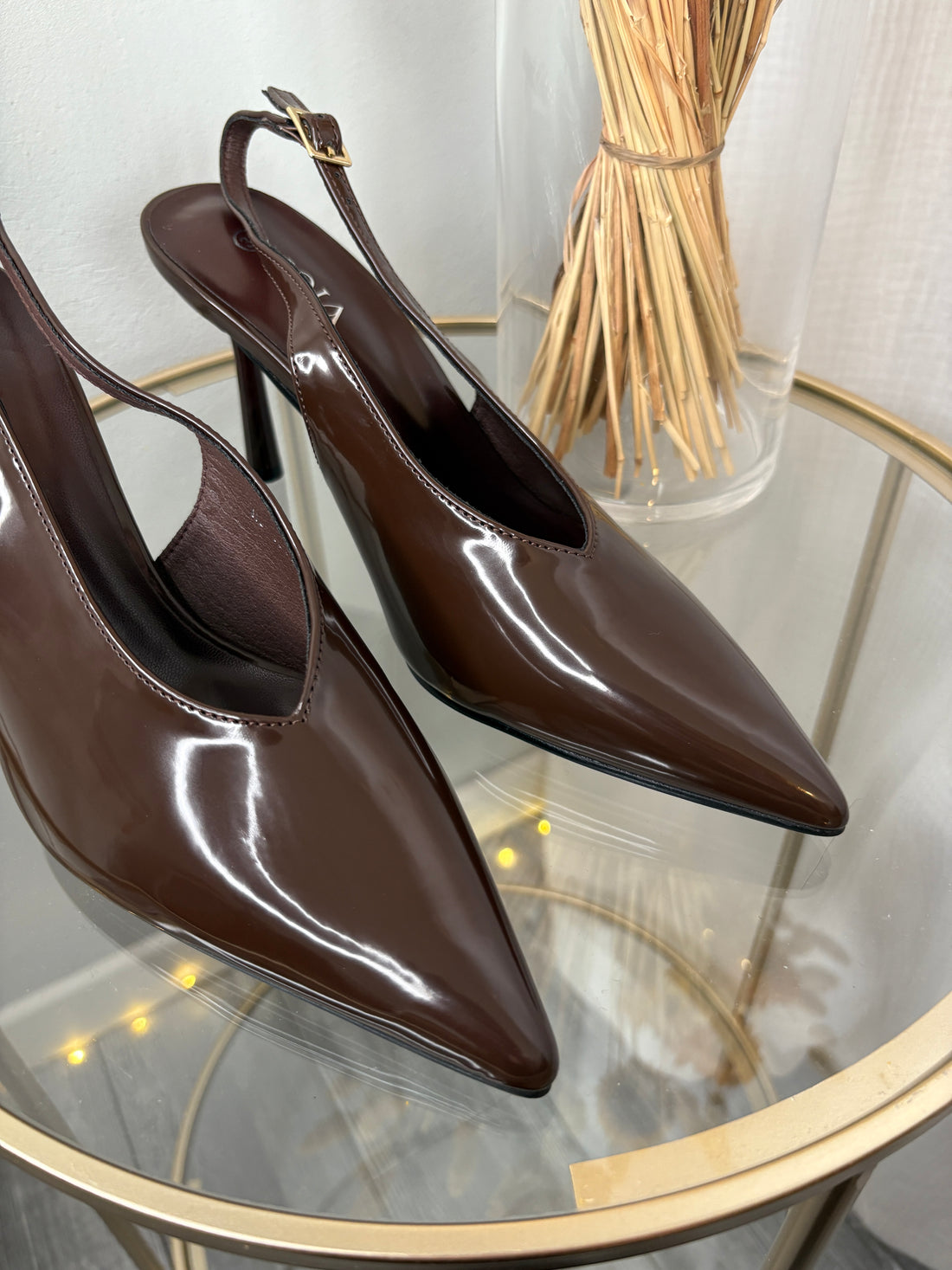 Escarpins pointus marron